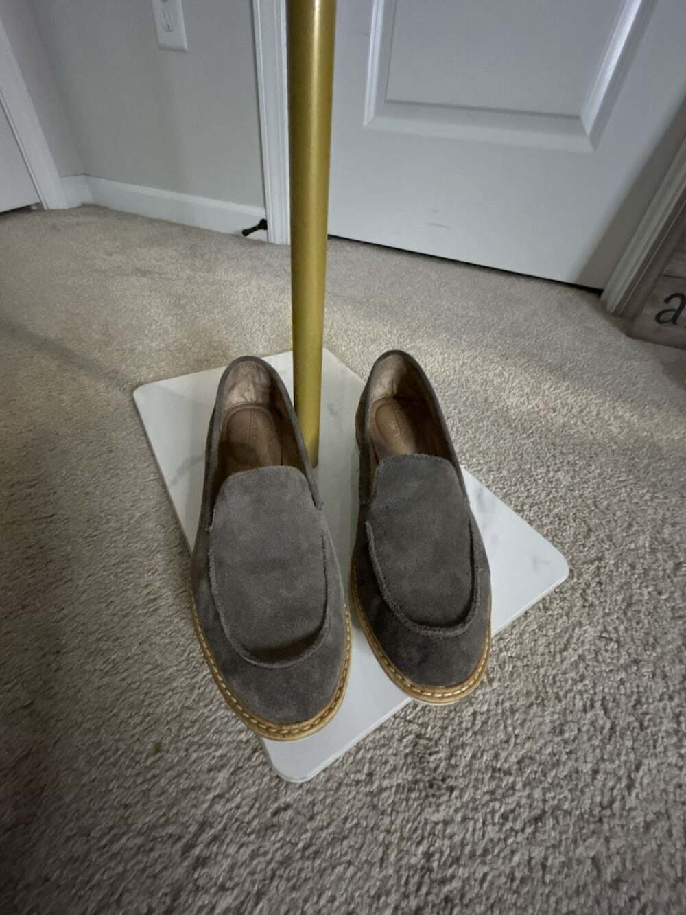Adam Tucker Grey Suede Loafer